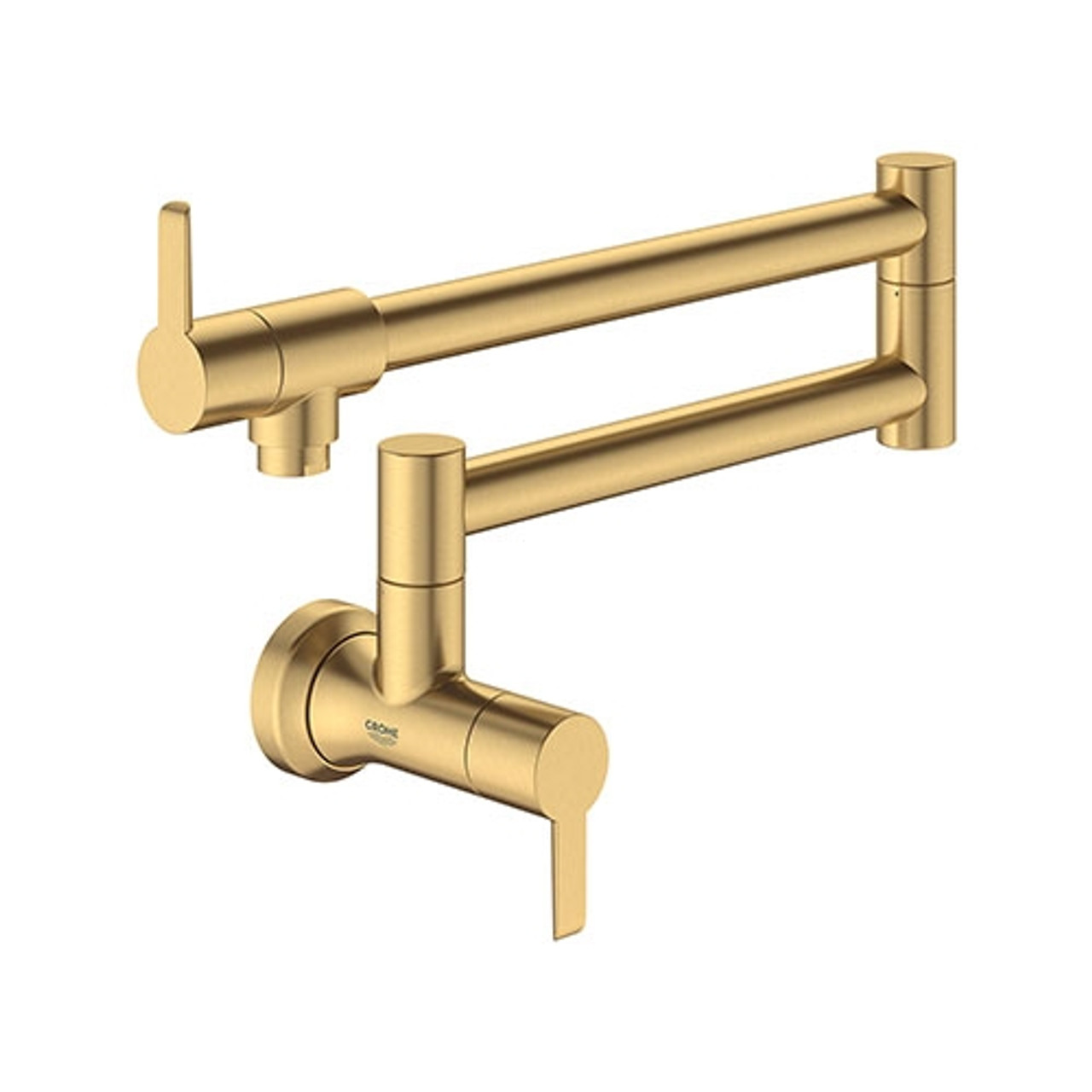 Grohe 31075GN2 2-Handle Wall Mount Pot Filler, Brushed Cool Sunrise (Gold) Grohe 31075GN2 2-Handle Wall Mount Pot Filler, Brushed Cool Sunrise (Gold)