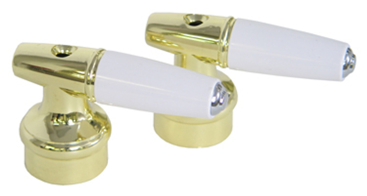 Kissler - 97-2400 - Kissler Polished Brass Porcelin Fit All Lever Handles