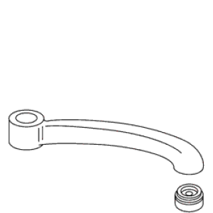 Kohler 37750-CP Polished Chrome Spout Assembly