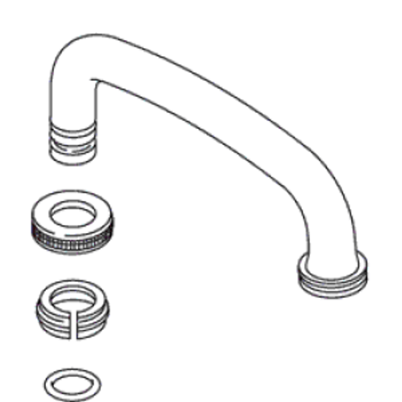 Kohler 40110-CP - Polished Chrome Trend Spout Assembly