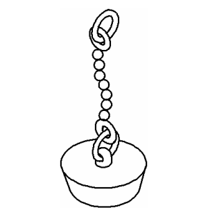 Kohler 29839-CP - Polished Chrome Chain Stopper Assembly