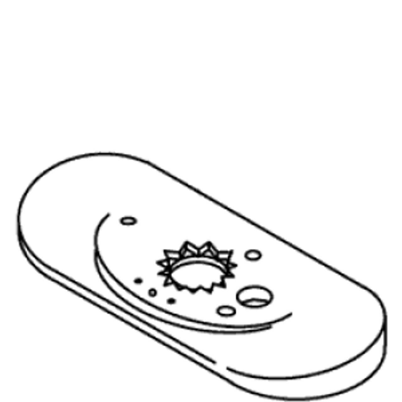Kohler 50531-CP - Polished Chrome Escutcheon