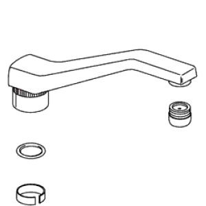 Kohler 77628-CP - Polished Chrome Spout Assembly