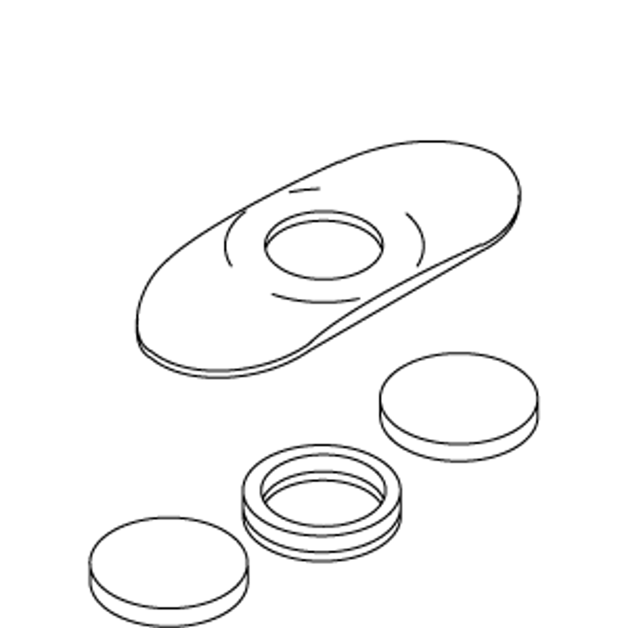 Kohler 79352-PB - Polished Brass Escutcheon Assembly