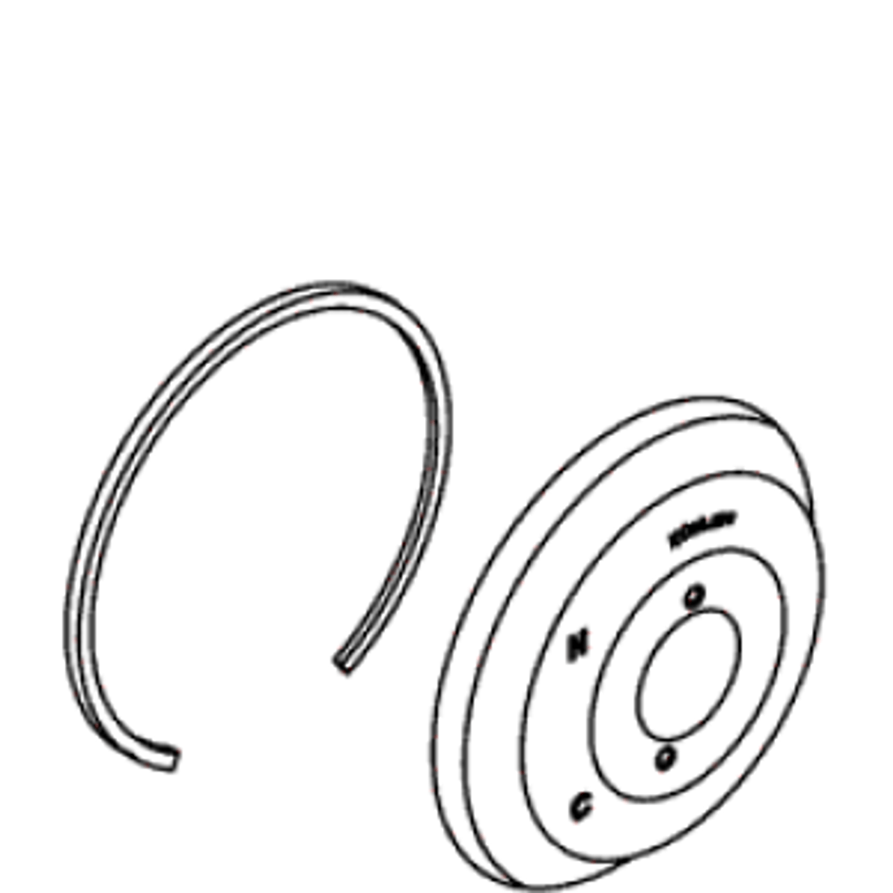 Kohler 76602-VF - Polished Brass Escutcheon Assembly