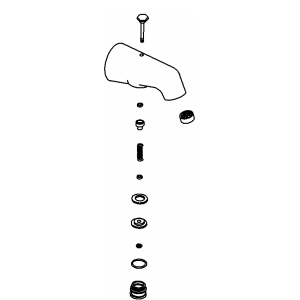 Kohler 73744-VF - Polished Brass Spout Diverter Kit