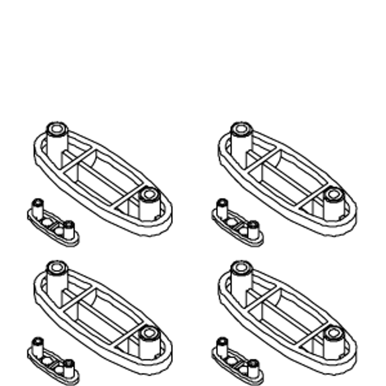Kohler 55382-47 - Almond Seat Bumper Kit Kohler 55382-47 - Almond Seat Bumper Kit