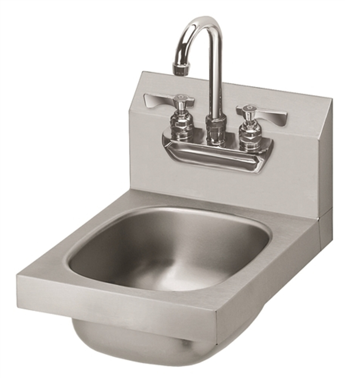 Krowne HS-21 12" Space Saver Hand Sink With Heavy Duty Royal Series Gooseneck Faucet Krowne HS-21 12" Space Saver Hand Sink With Heavy Duty Royal Series Gooseneck Faucet