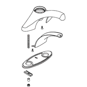 Kohler 78094-CP - Polished Chrome Spout Kit