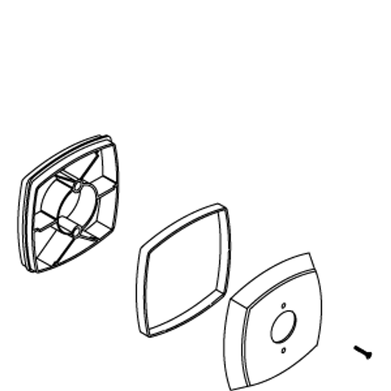 Kohler 75458-CP - Polished Chrome Escutcheon Assembly