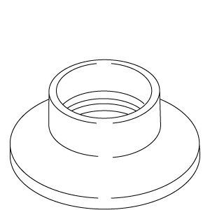 Kohler 58575-CP - Polished Chrome Escutcheon