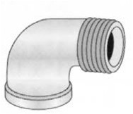 Pasco - 7253-C - 1-1/4-inch CP 90 ST ELL