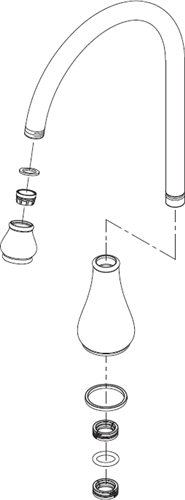 Pfister Faucets 920-028A S/A Spout Chrome
