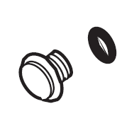 Pfister Faucets 941-477V - Polished Brass & Porcelain Arrow Button