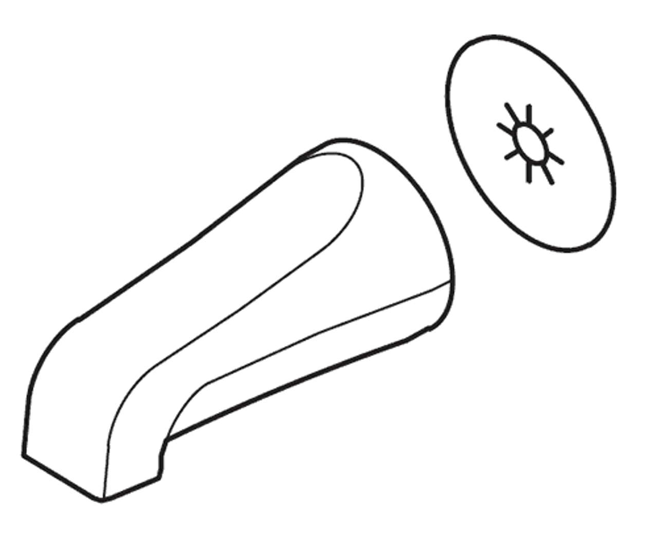 Pfister Faucets 920-145A - Polished Chrome Spout