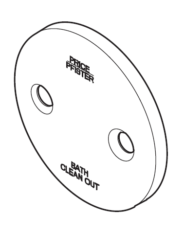 Pfister Faucets 960-341A - Polished Chrome Overflow Plate