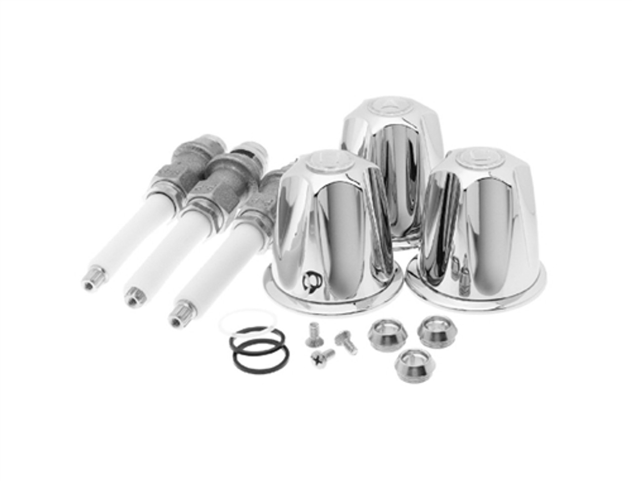 Pfister Faucets S10-230 - Tub and Shower Rebuild Kit with Metal Handles, Stems, Diverter and Seats