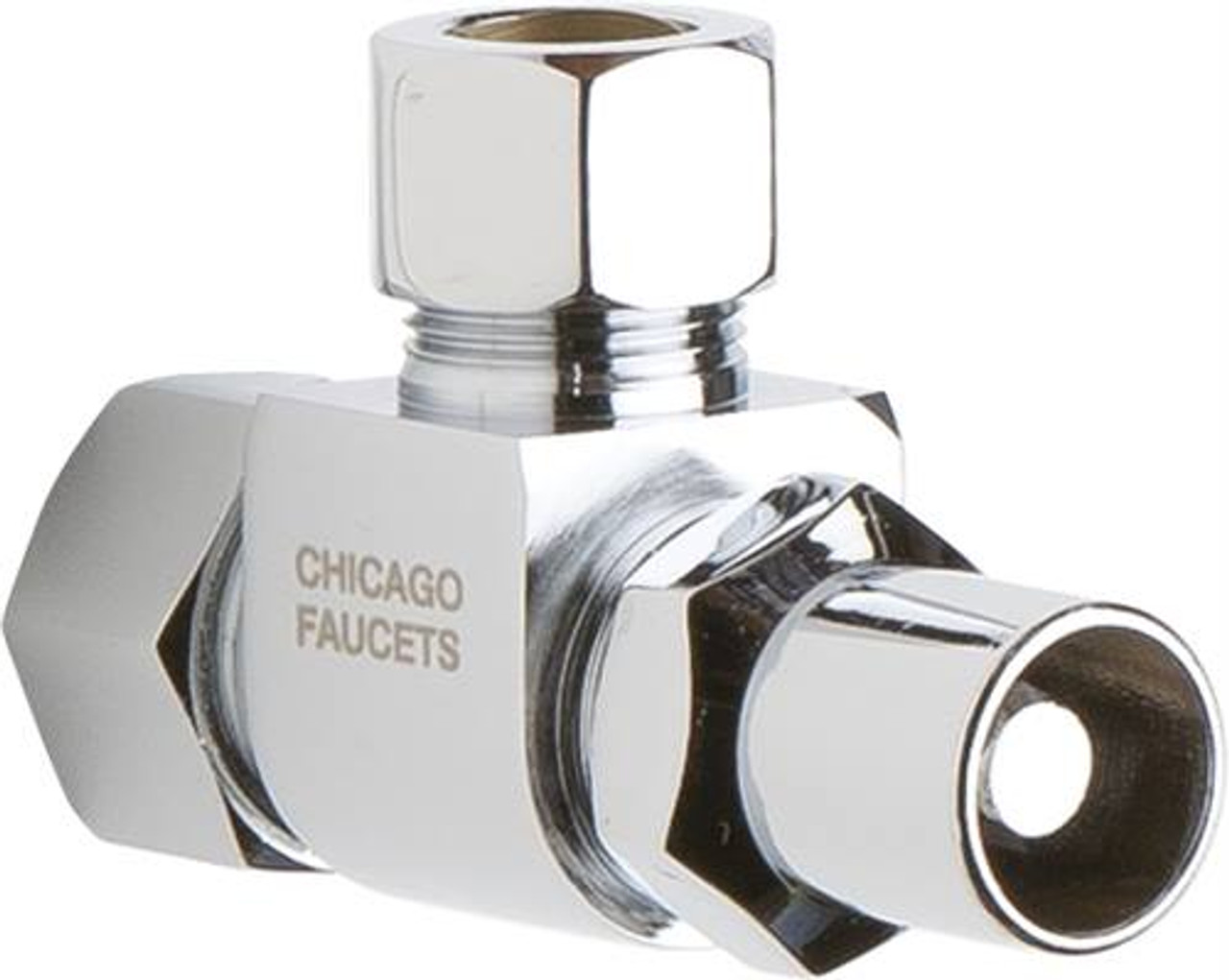 Chicago Faucets STC-32-00-AB - Compression Angle Stop, Loose Key, 1/2-inch Compression x 1/2-inch Compression Chicago Faucets STC-32-00-AB - Compression Angle Stop, Loose Key, 1/2-inch Compression x 1/2-inch Compression