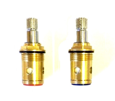 Strom Plumbing PP0106QC - 1/4 Turn Ceramic Disc Cartridges, Chrome Stems (1 Pair)