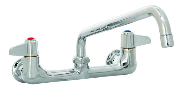 T&S Brass - 5F-8WLX12 - Faucet, Wall Mount, 8-inch Centers, 12-inch Swivel Nozzle