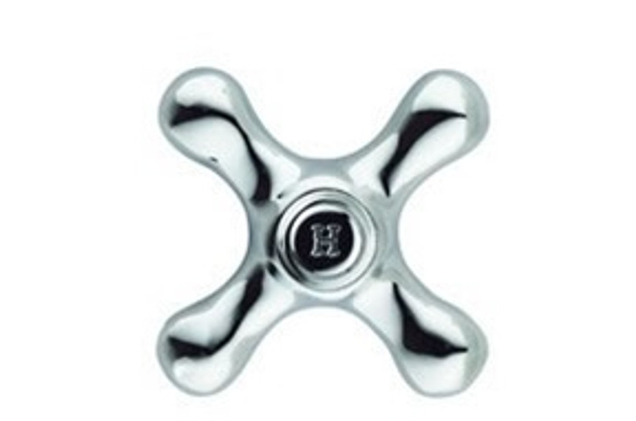 T&S Brass - 009330-41 Decorative Cross Handle, Cap &  Screw, Hot - Replacement Part