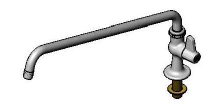 T&S Brass - 5F-1SLX18 - Faucet, Single Hole, 18-inch Spout