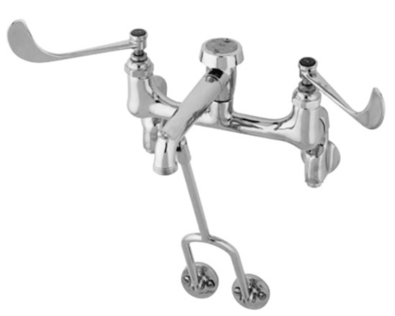 T&S Brass - B-0655-01 - Service Sink Faucet, Wall Mount, Adjustable Centers, Built-In Stops, Vacuum Breaker T&S Brass - B-0655-01 - Service Sink Faucet, Wall Mount, Adjustable Centers, Built-In Stops, Vacuum Breaker