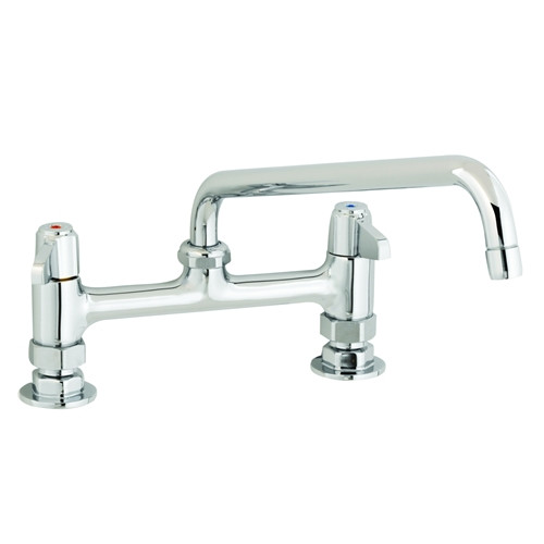 T&S Brass - 5F-8DLX10 - Faucet, 8-inch Centers, Deck Mount, 10-inch Spout