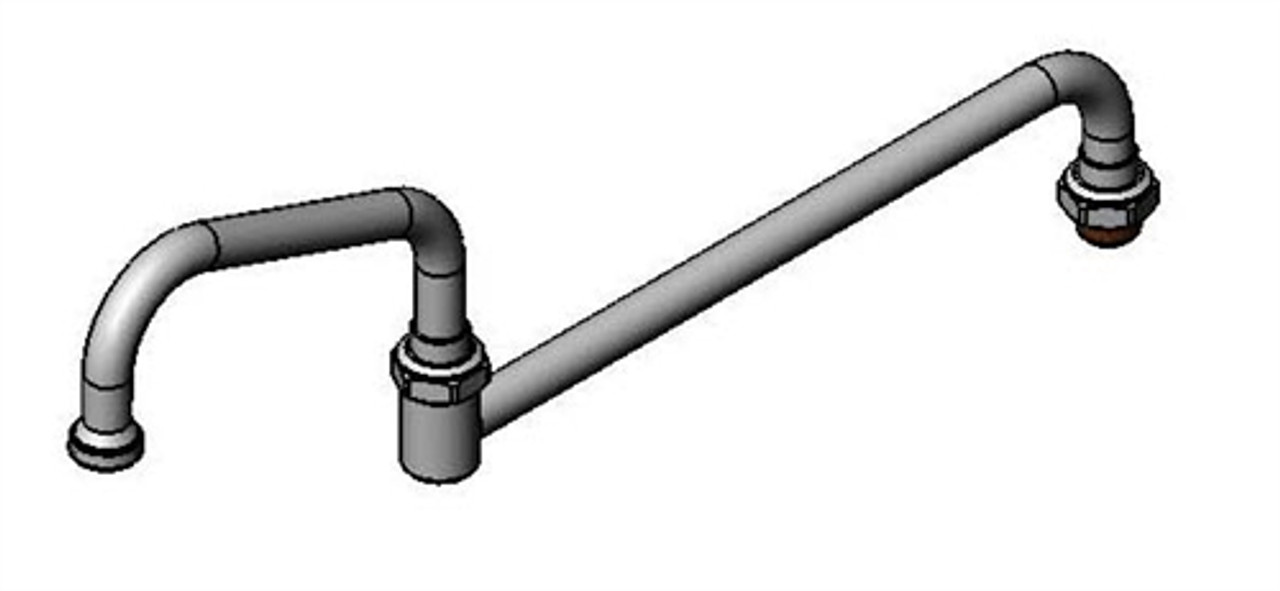 T&S Brass 018389-40 - 18-inch Double-Joint Swing Nozzle W/ 059X 6-inch Nozzle (Front Section)