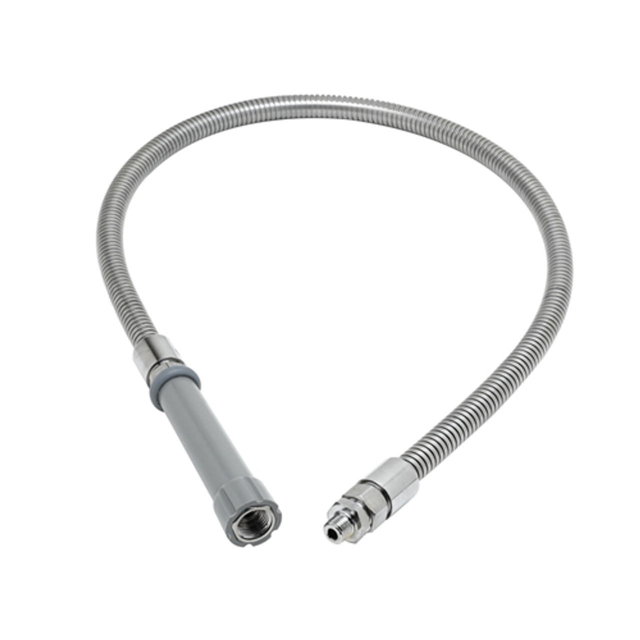 T&S Brass - B-0044-HF - Hose, 44-inch Flexible Stainless Steel with Adapter