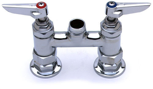 T&S Brass - B-2245-LN - Swivel Base Faucet, Deck Mount, 6-inch Centers, Less Nozzle