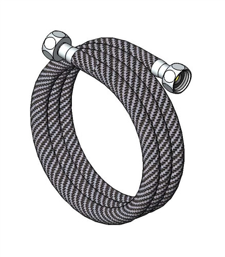 T&S Brass 018568-45 - Flex Connector Hose, 60-inch Long, 1/2 NPSM-F X 1/2 NPSM-F