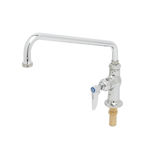 T&S Brass B-0206-01 - Single Pantry Faucet, 12-inch Swing Nozzle (062X)& 4 5/8-inch Extension