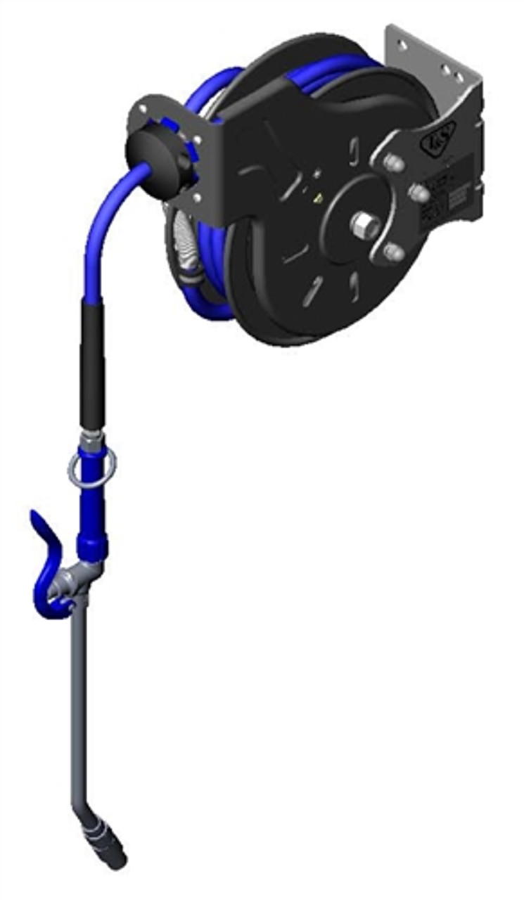 T&S Brass - B-7212-10 - Hose Reel, Open, Epoxy Coated, 3/8-inch X15', EB-2322 Spray Wand