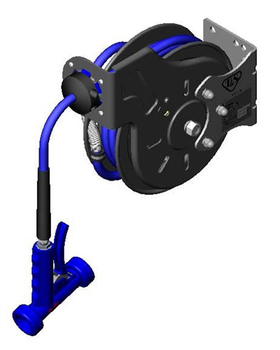 T&S Brass B-7212-11 - Hose Reel, Open, Epoxy Coated Steel, 3/8"X15', Mv-3516-24 Aluminum Water Gun