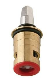 Chicago Faucets 1-100XKJKABNF Left Hand Ceramic Disc Cartridge will fix leaks in any two handle Chicago Faucet. 1-100XK Ceramic cartridge is interchangeable with compression style cartridges.