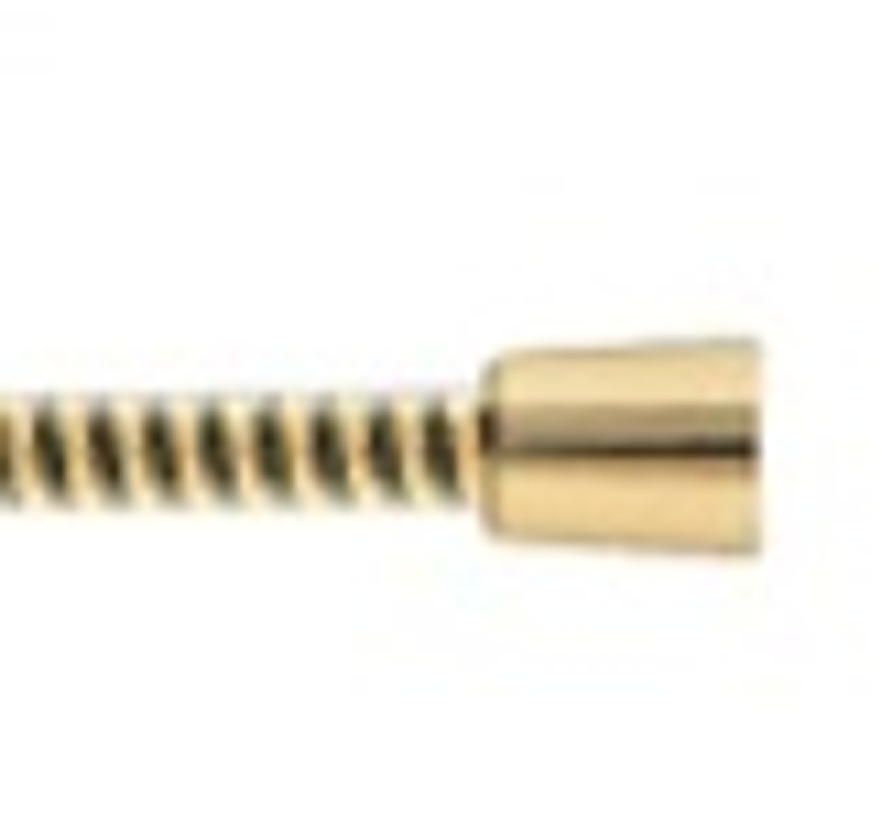 Alsons 4902070PK - 70-inch Ultra Flex Shower Hose W/ 1 Conical and 1 Hex Brass Nuts, Black & Polished Brass
