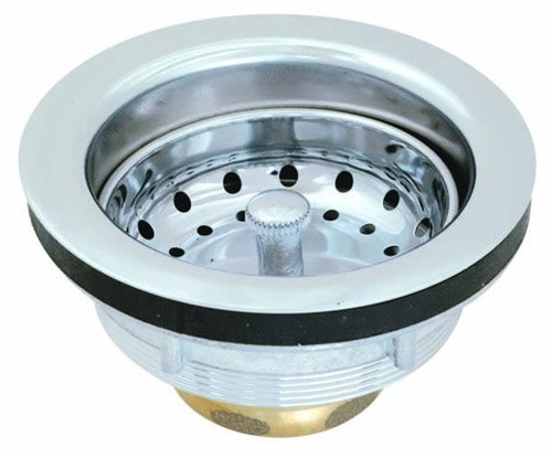 Eastman 30002 Brass Body Duo Basket Strainer Assembly, Fits sink with 3-1 / 2 inch - 4 inch opening