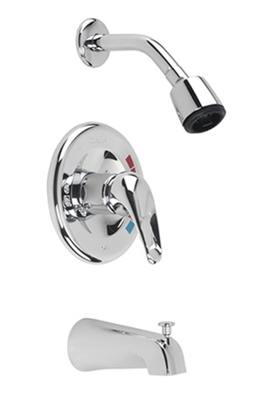 Gerber - SAFETEMP II TRIM KIT S/H T&S LEVER HANDLE IPS SPOUT - CHROME