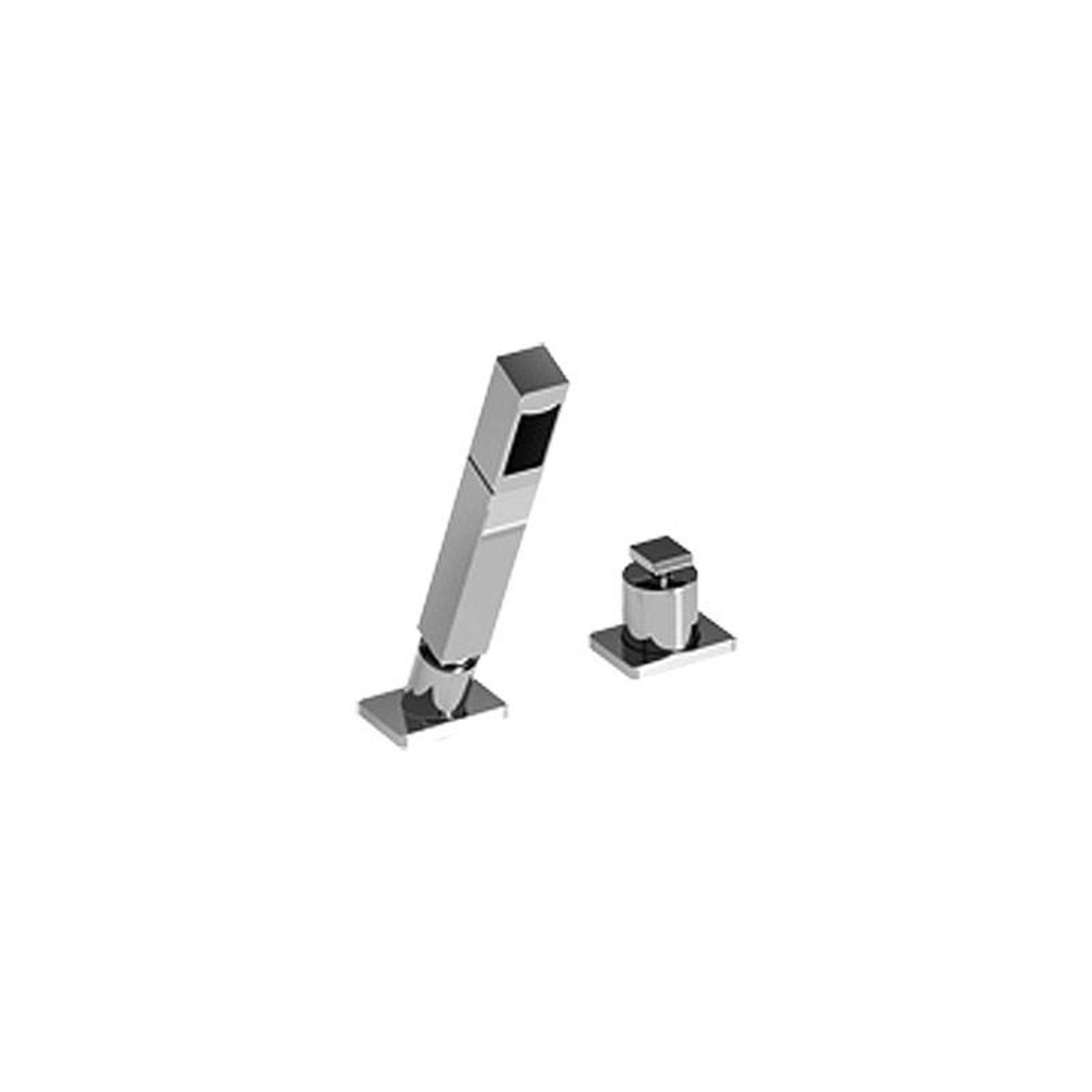 Graff - G-2355-SN - Immersion Modern Deck-Mounted Handshower & Diverter Set Graff - G-2355-SN - Immersion Modern Deck-Mounted Handshower & Diverter Set