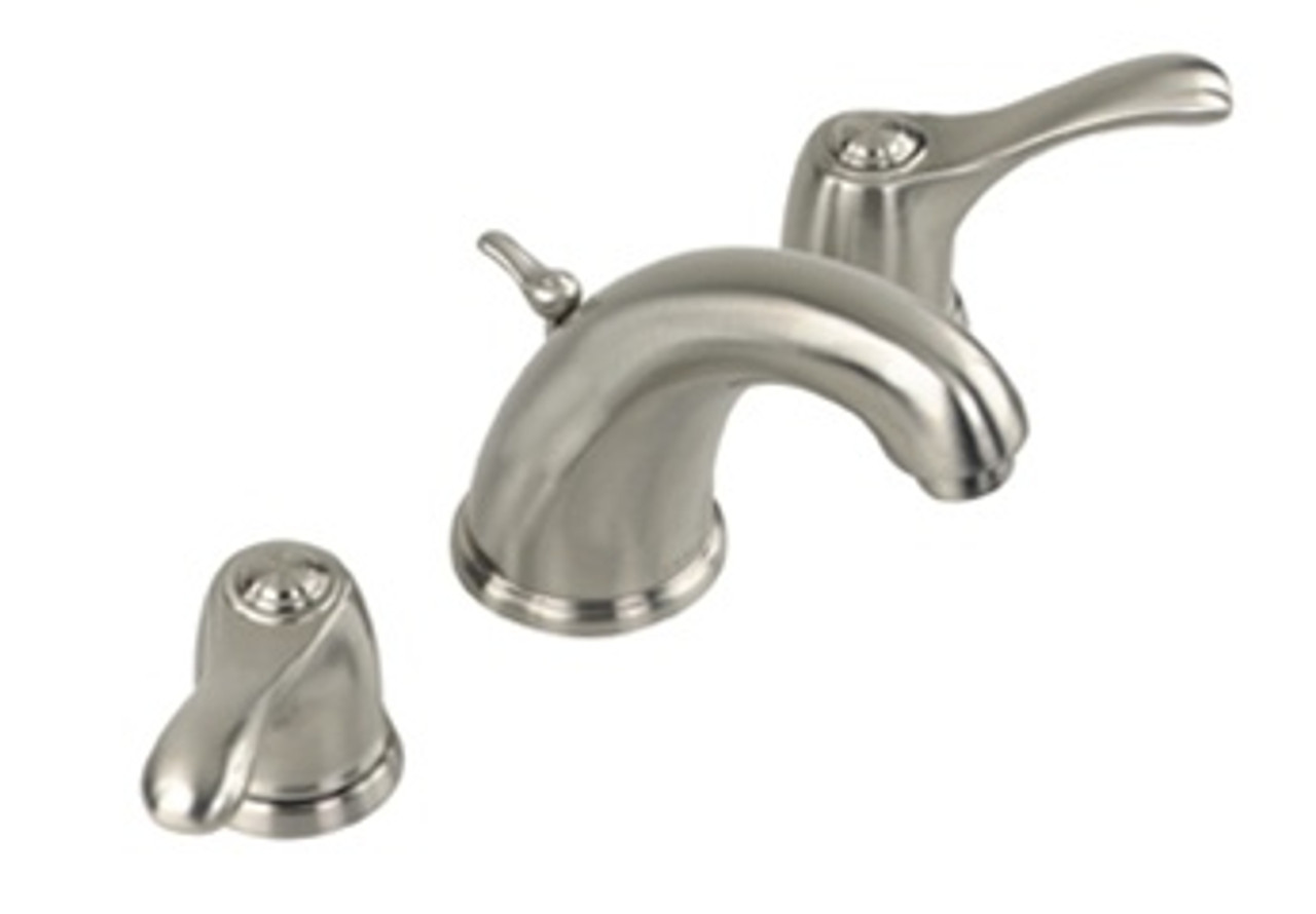 Gerber 43-272-BN Allerton Two Handle 3 Hole Installation Widespread Lavatory Faucet for 8 to 12 inch Centers, Brushed Nickel Finish