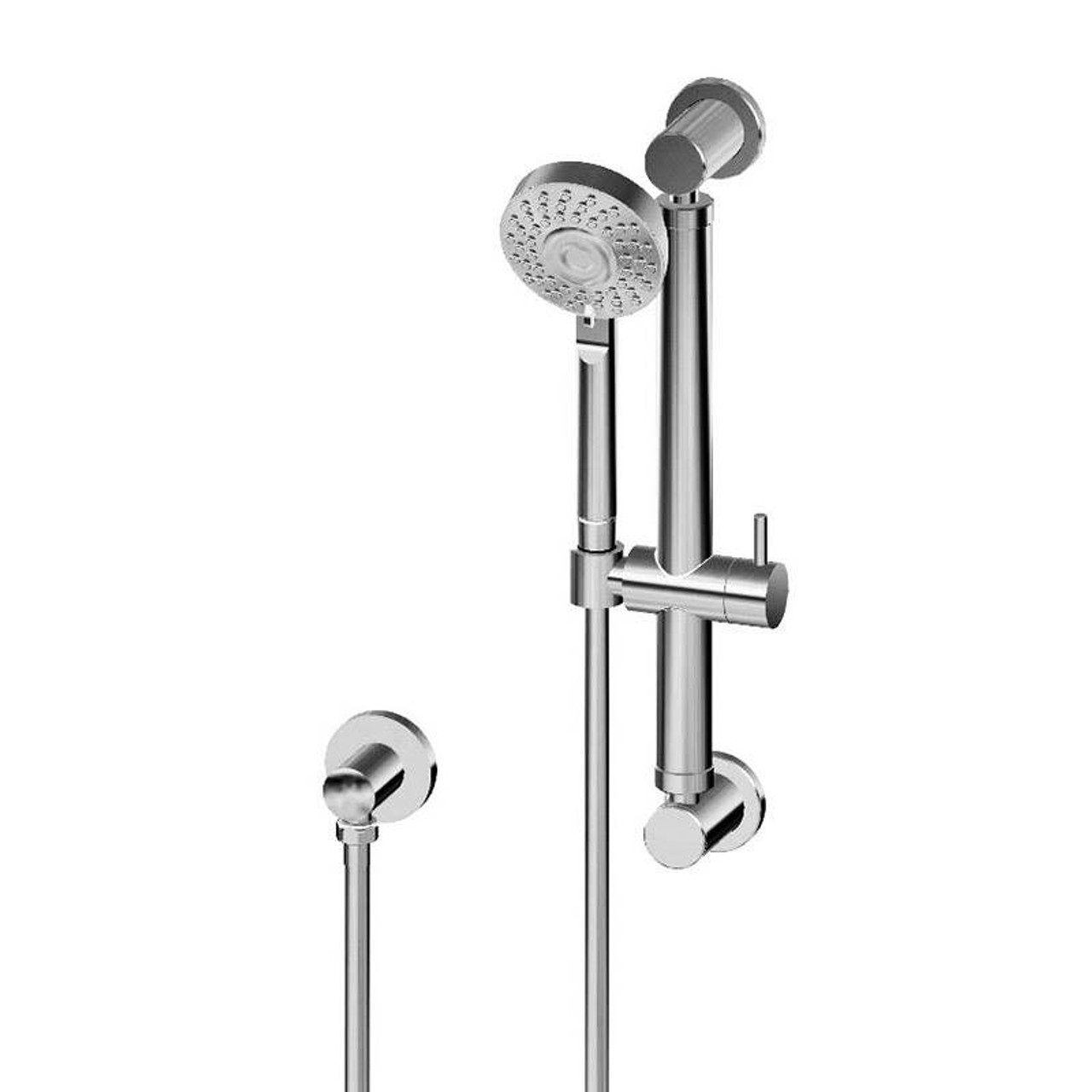 Graff G-9655-PC Multi-Function Handshower w/16" Round Grab Bar, Polished Chrome