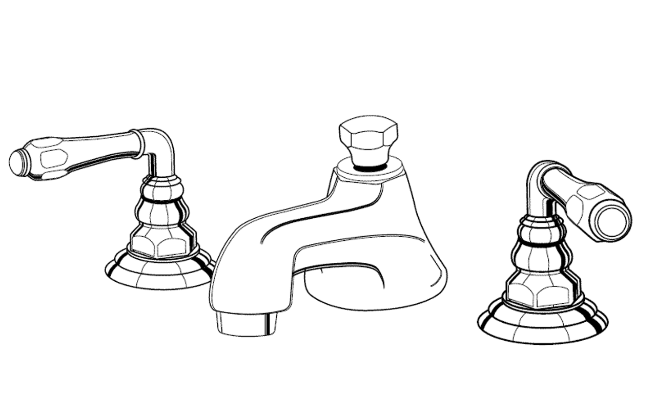 Jaclo 7870-T674 - Astor Widespread Lavatory Faucet Jaclo 7870-T674 - Astor Widespread Lavatory Faucet