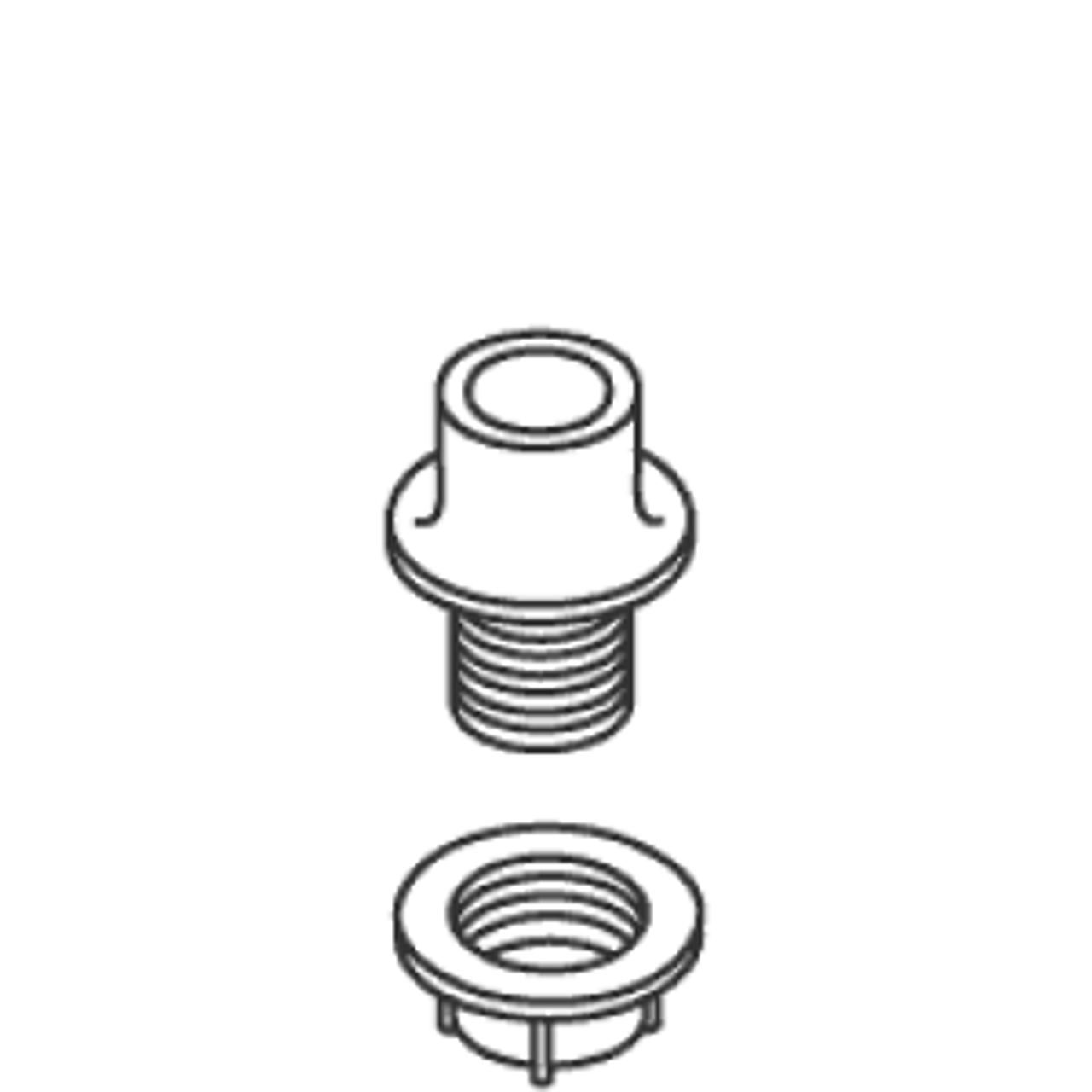 Kohler 1021728-0 - White Spray Holder Assembly