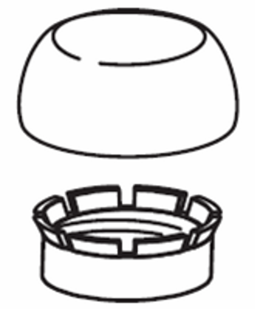 Sloan 3308772 H1010A CP STOP CAP H700 SERIES CS