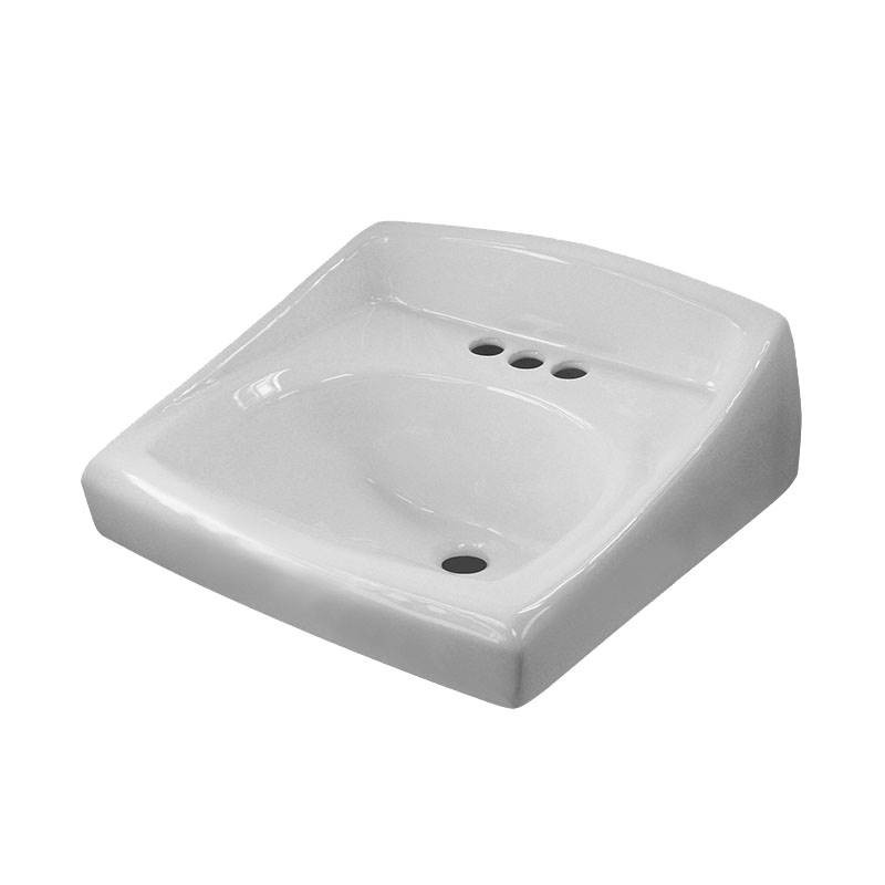 Sloan 3873003 SS3003 WALL HUNG SINK W/BK SPL 4" C'SET