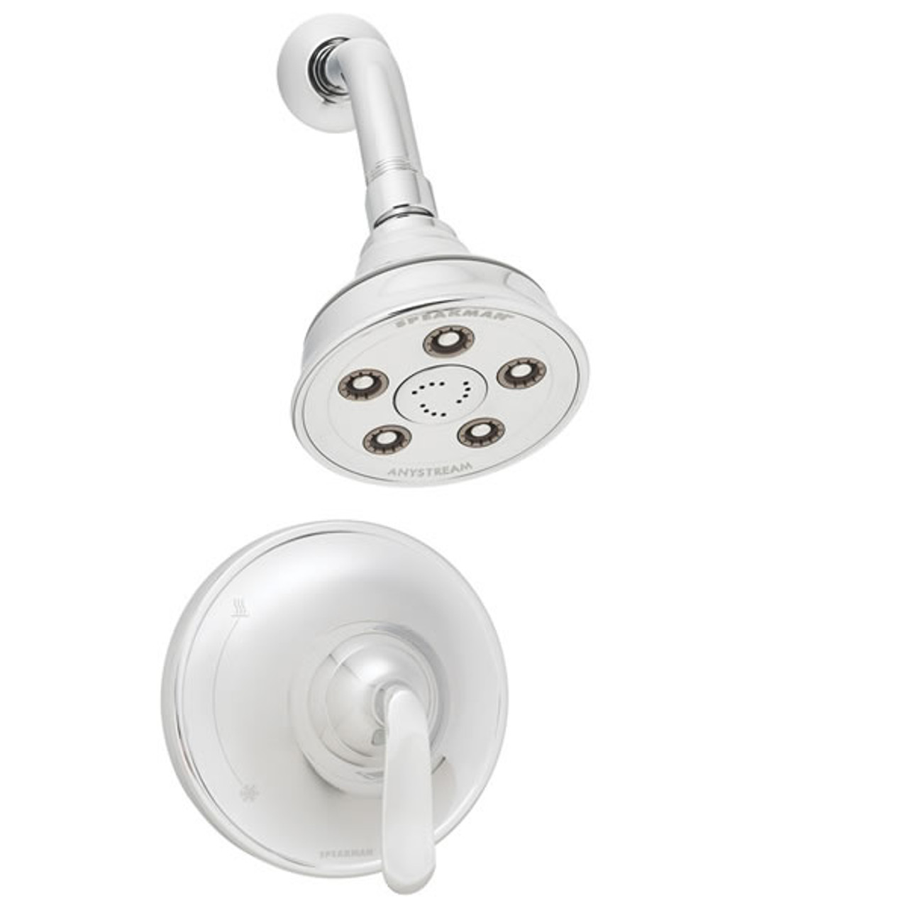 Speakman SM-7010-P Caspian Pressure Balance Valve & Trim in Shower combination in Polished Chrome