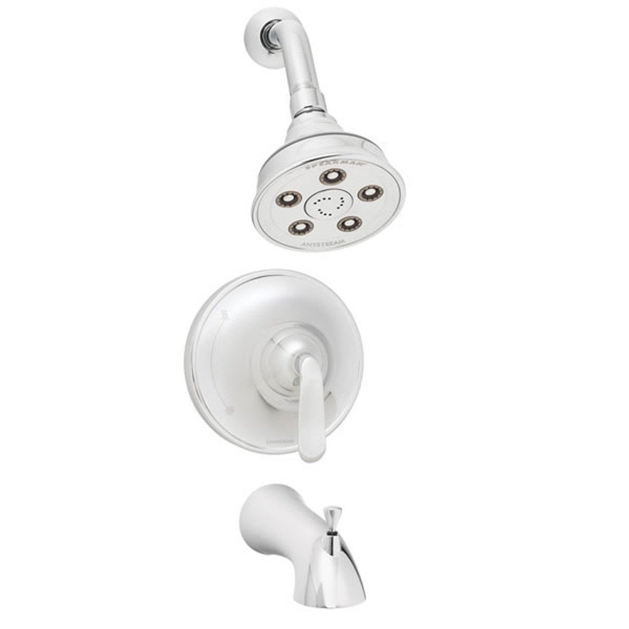 Speakman SM-7030-P Caspian Pressure Balance Valve & Trim in Shower combination and Tub spout in Polished Chrome Speakman SM-7030-P Caspian Pressure Balance Valve & Trim in Shower combination and Tub spout in Polished Chrome