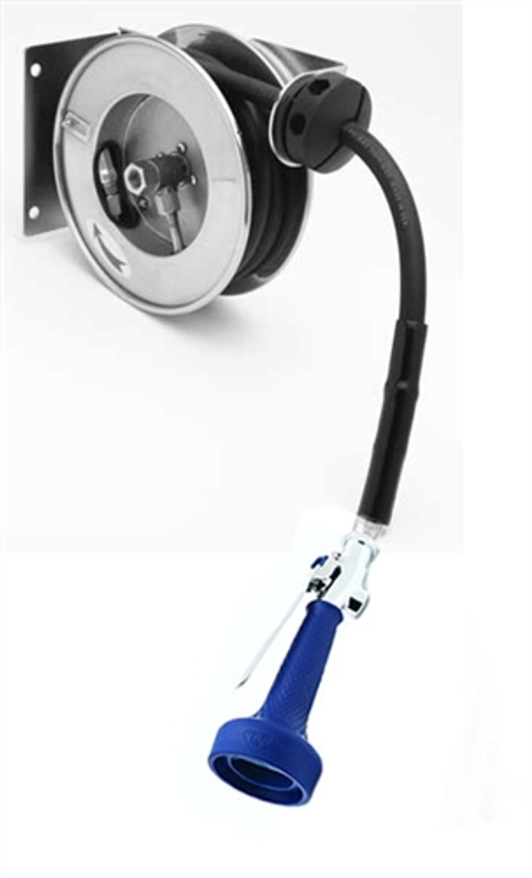 T&S Brass B-7102-08H - Hose Reel, Open, Stainless Steel, 3/8-inchX 12 Ft, B-0108-H Spray Valve T&S Brass B-7102-08H - Hose Reel, Open, Stainless Steel, 3/8-inchX 12 Ft, B-0108-H Spray Valve