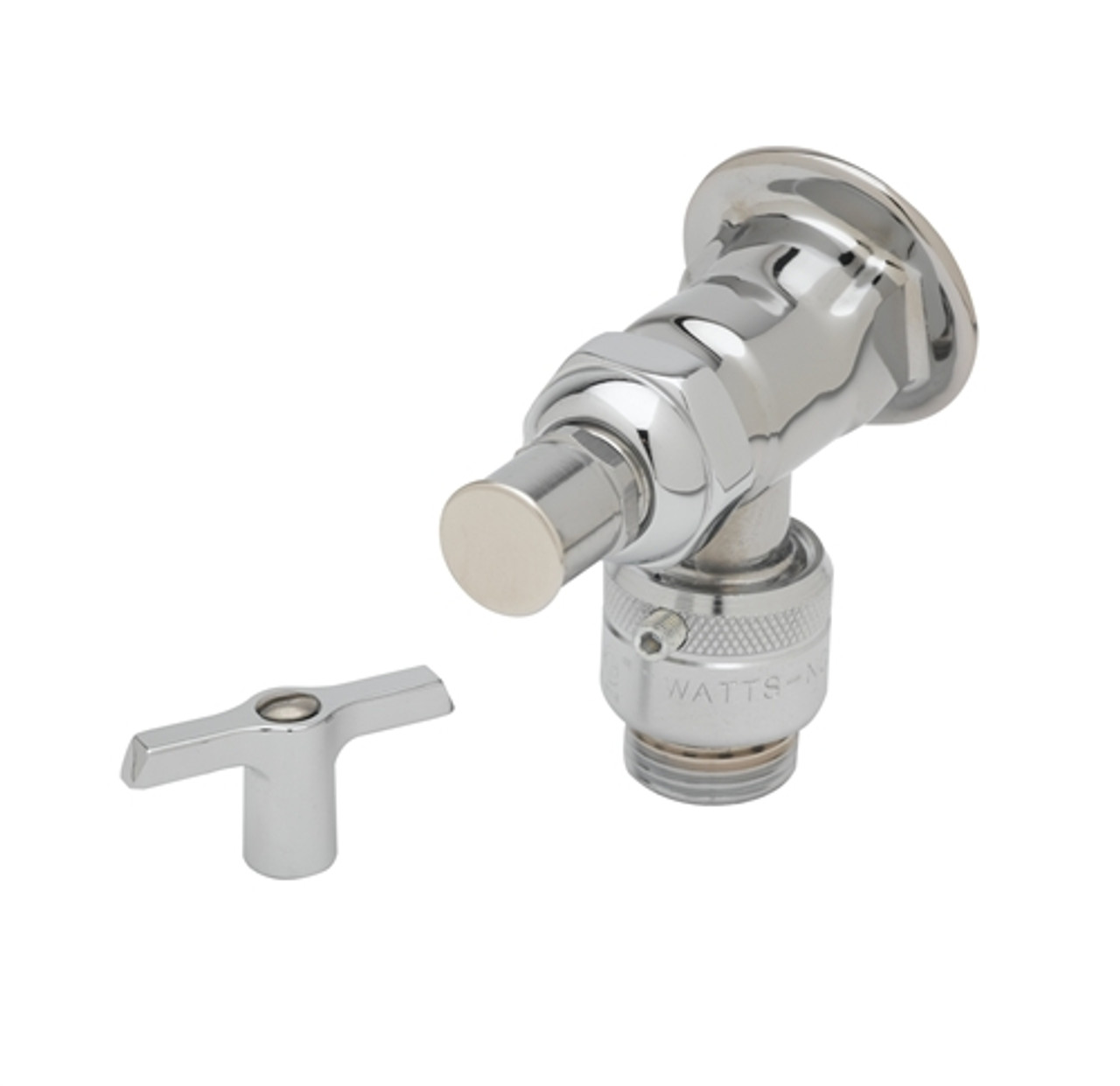 T&S Brass - B-0737-POL - Sill Faucet, Vacuum Breaker, 3/4-inch NPT Female Flanged Inlet, 3/4-inch Hose Threads, Polished T&S Brass - B-0737-POL - Sill Faucet, Vacuum Breaker, 3/4-inch NPT Female Flanged Inlet, 3/4-inch Hose Threads, Polished